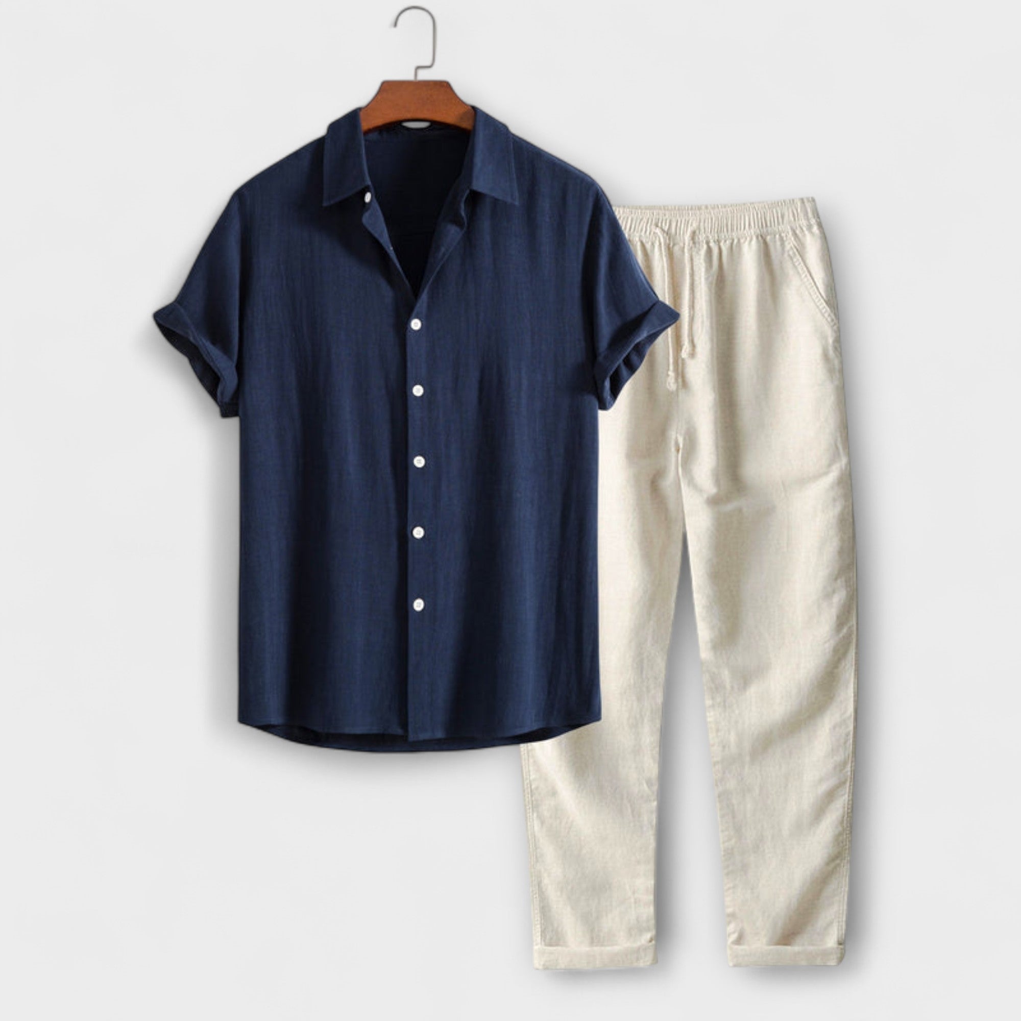Velmorin™ | Linen Blend Shirt & Trousers