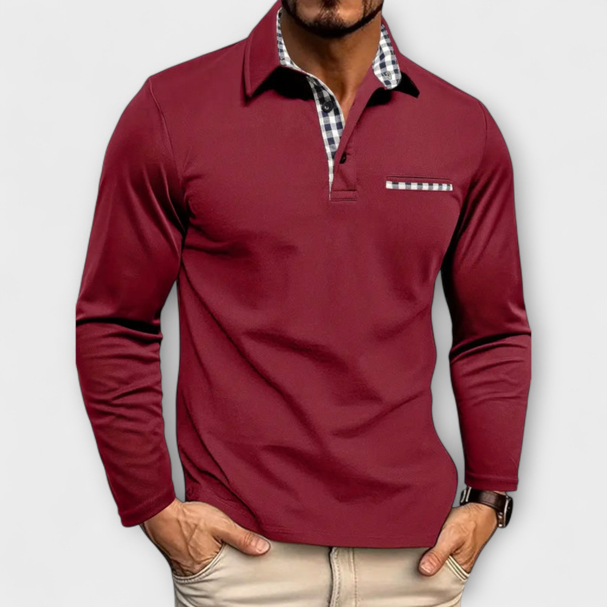 Velmorin™ | Tailored Long Sleeve Polo