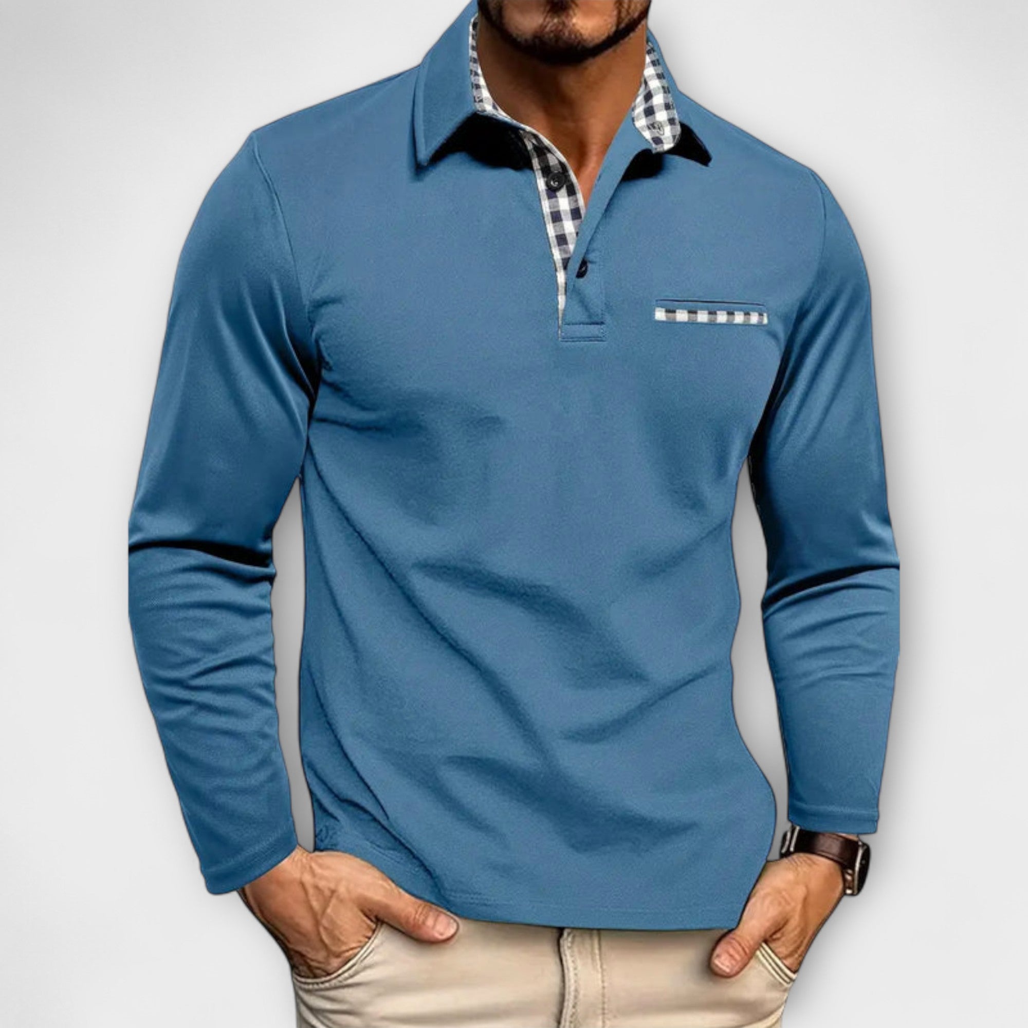 Velmorin™ | Tailored Long Sleeve Polo