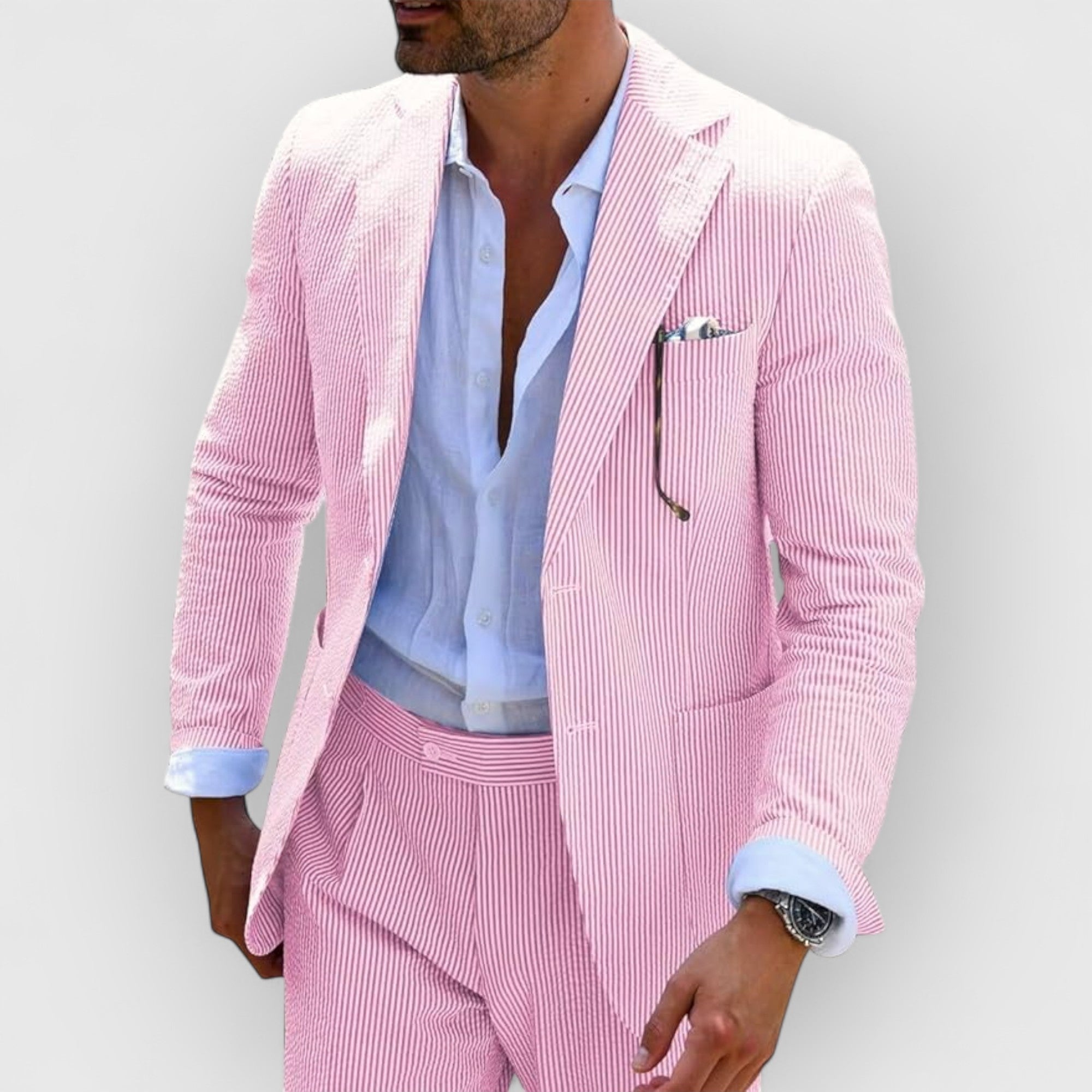 Velmorin™ | Striped Seersucker Suit