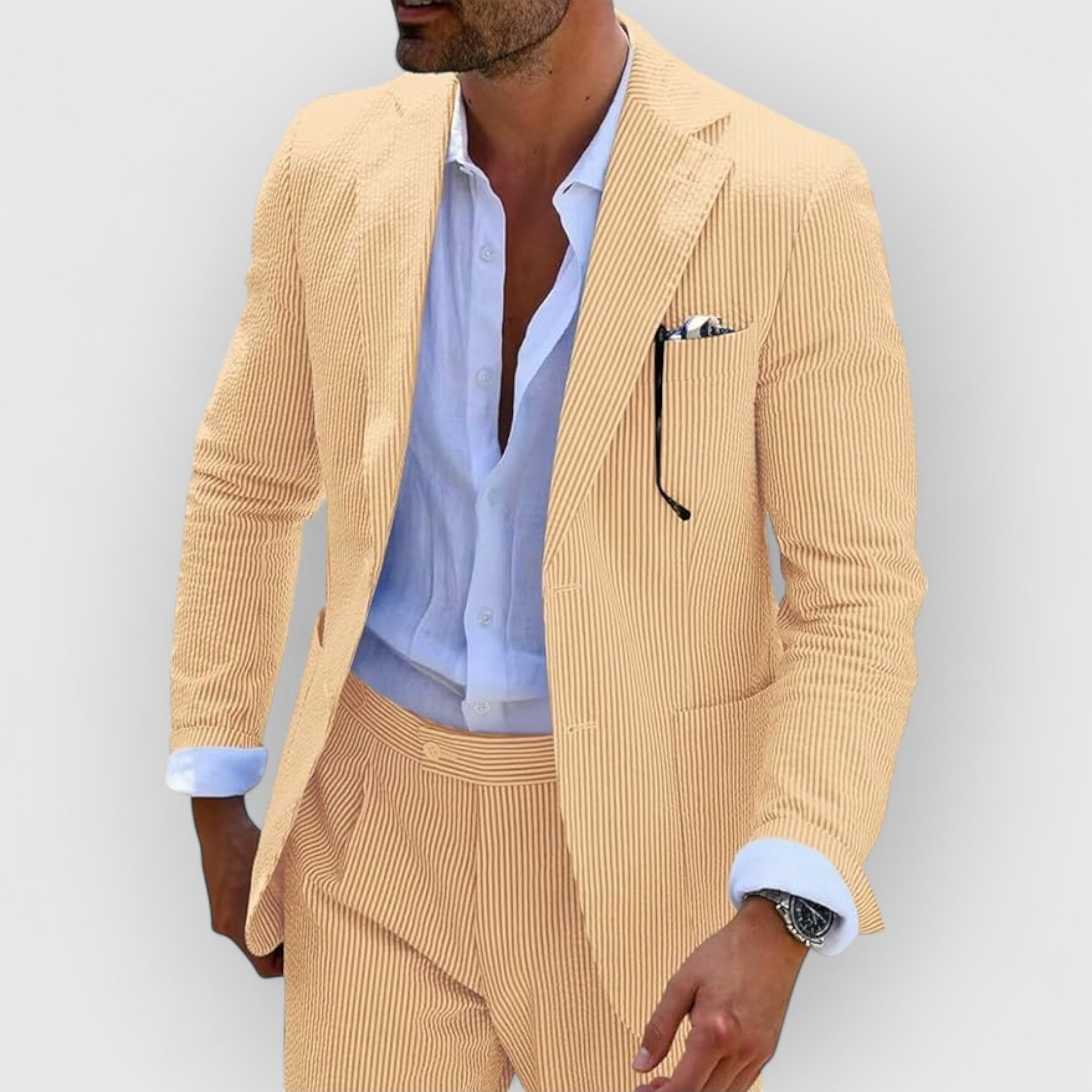 Velmorin™ | Striped Seersucker Suit