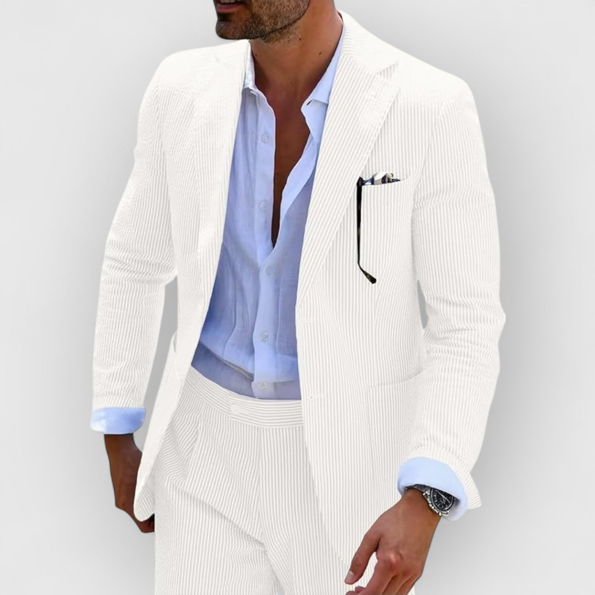 Velmorin™ | Striped Seersucker Suit