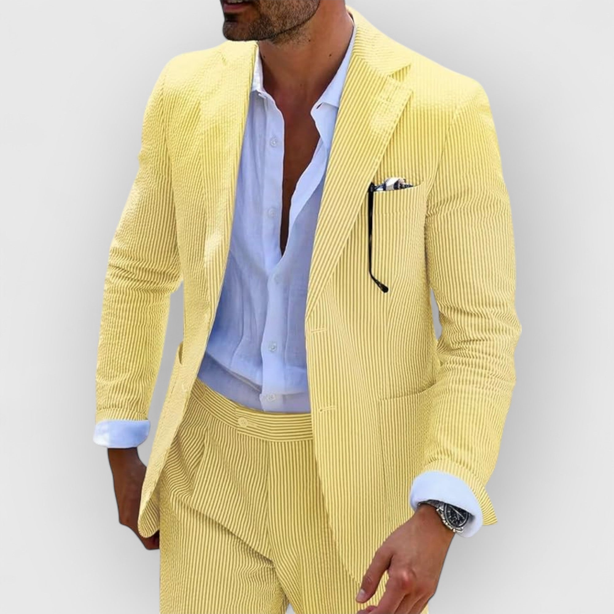 Velmorin™ | Striped Seersucker Suit