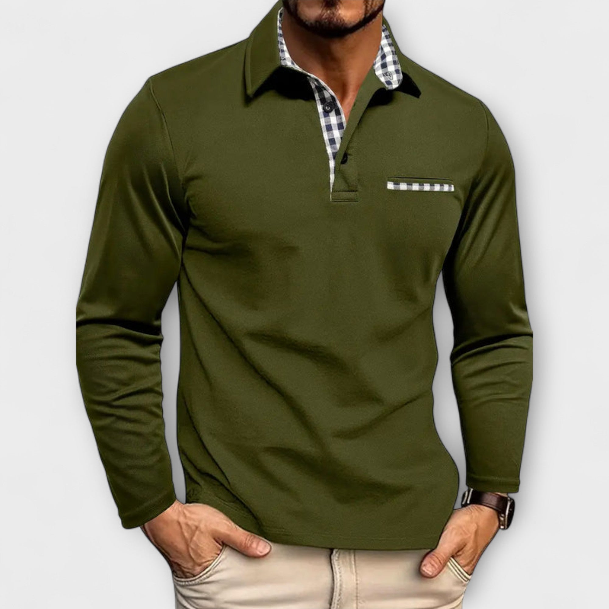 Velmorin™ | Tailored Long Sleeve Polo