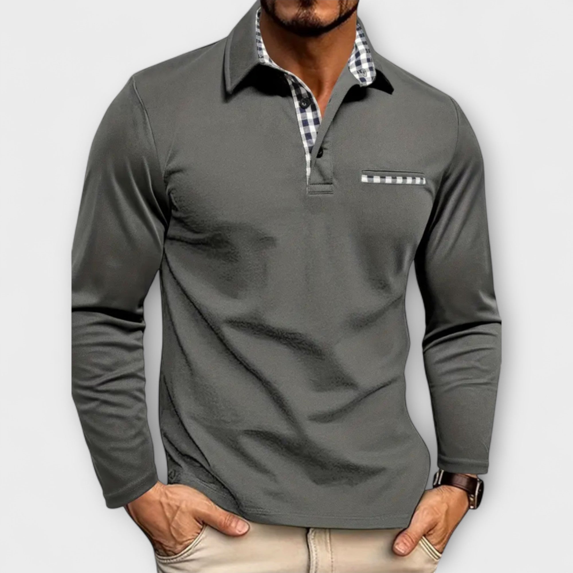 Velmorin™ | Tailored Long Sleeve Polo