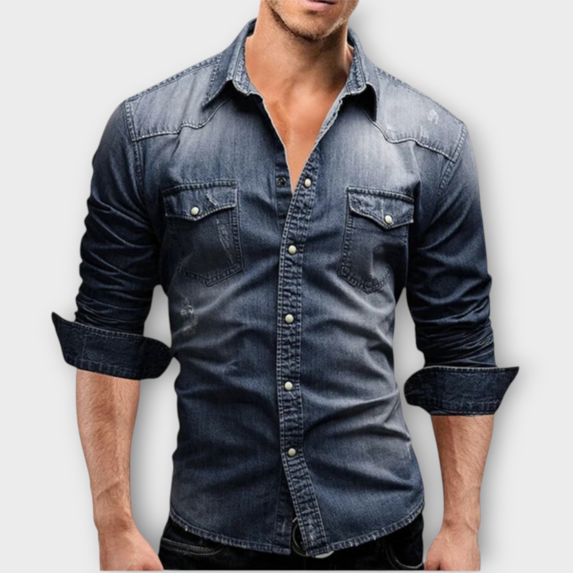 Velmorin™ | Modern Denim Shirt