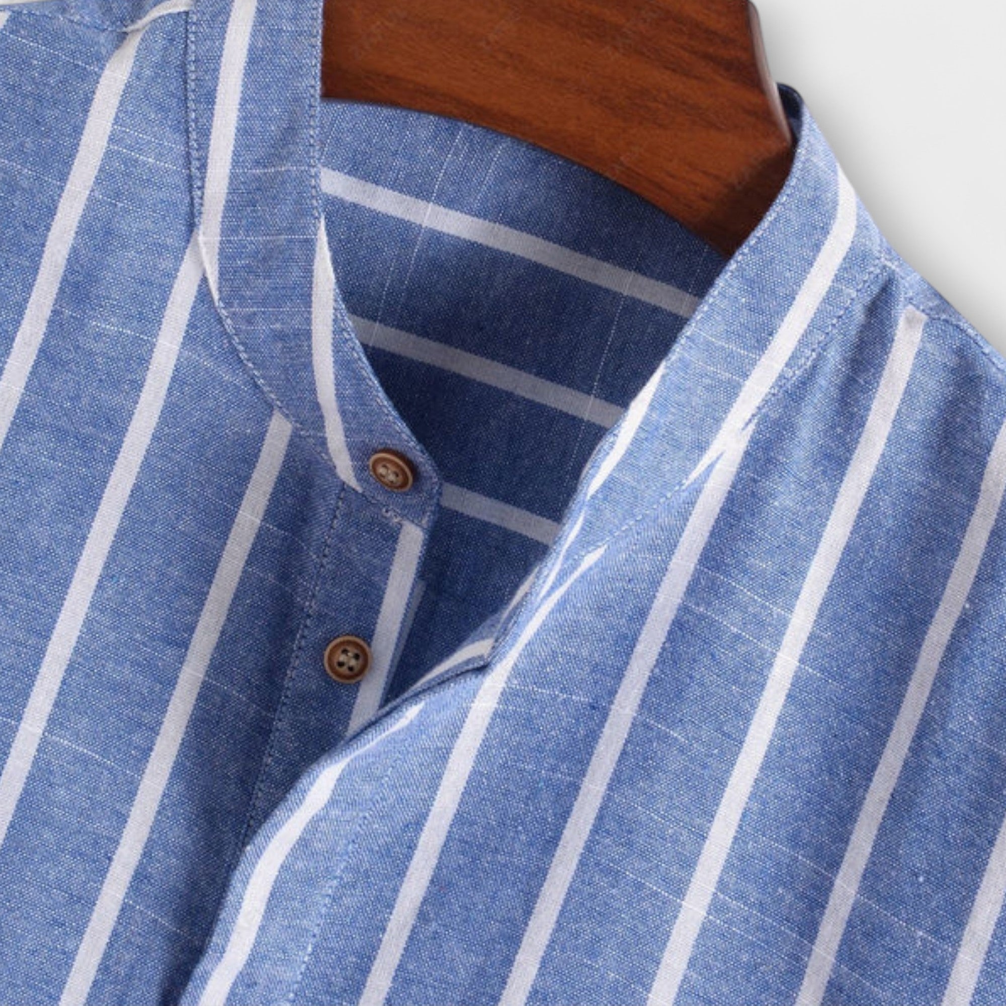 Velmorin™ | Linen Striped Shirt & Shorts