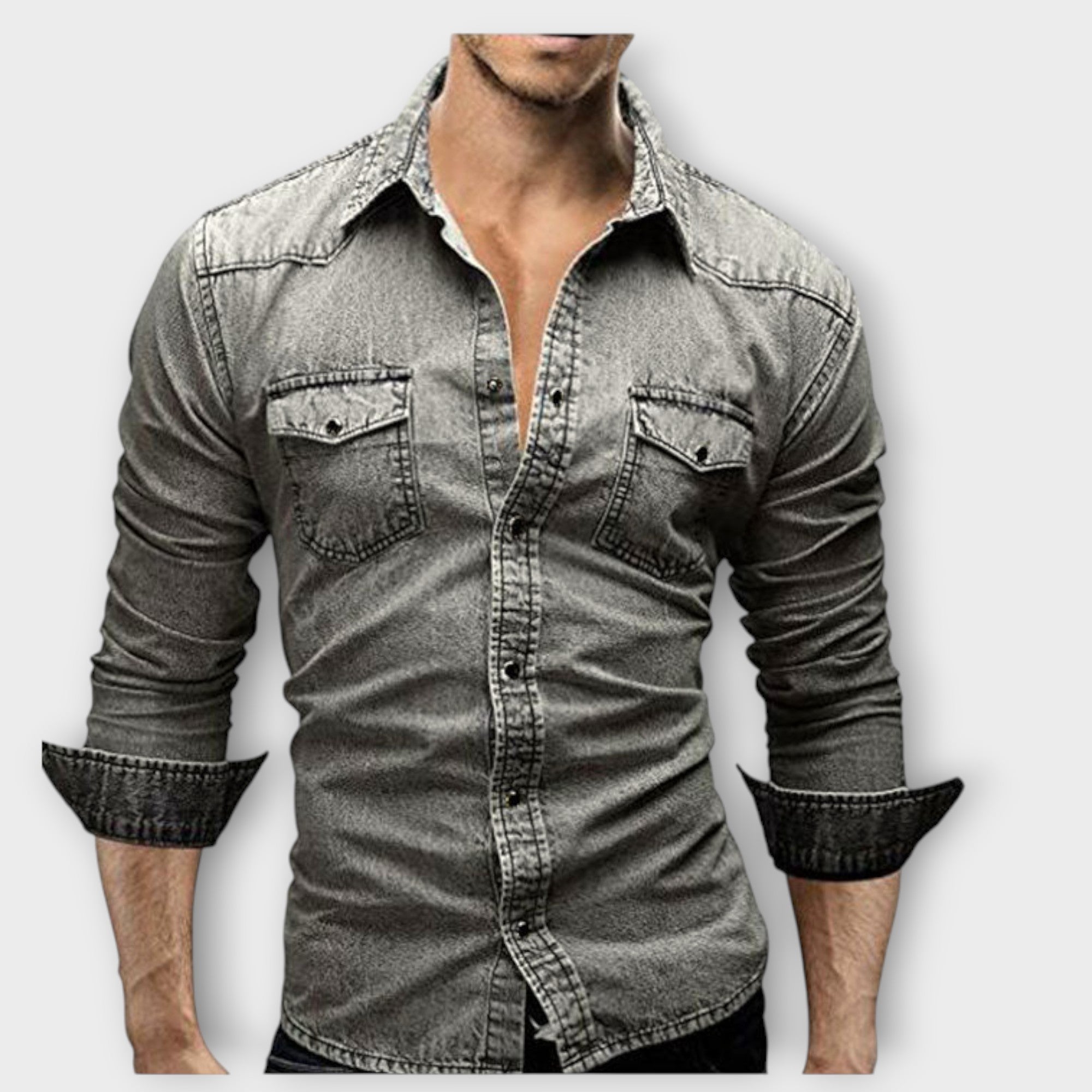 Velmorin™ | Modern Denim Shirt