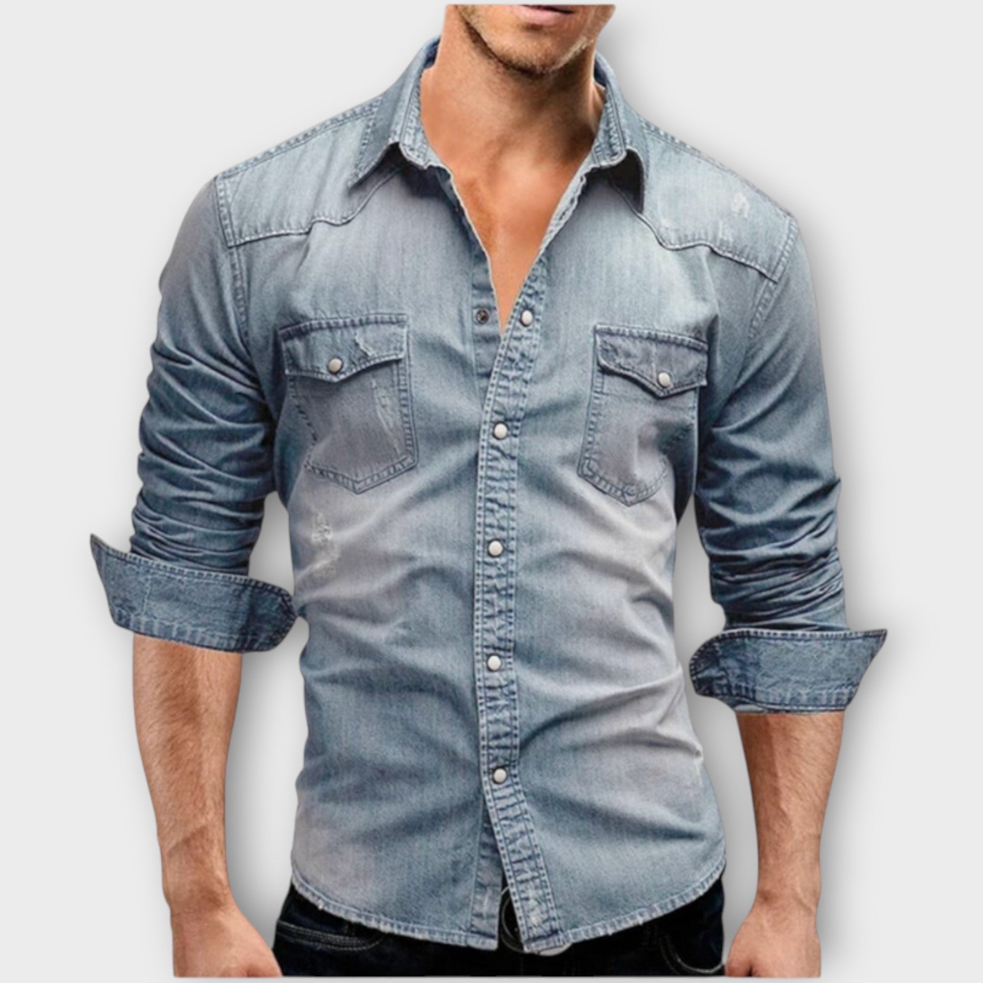 Velmorin™ | Modern Denim Shirt