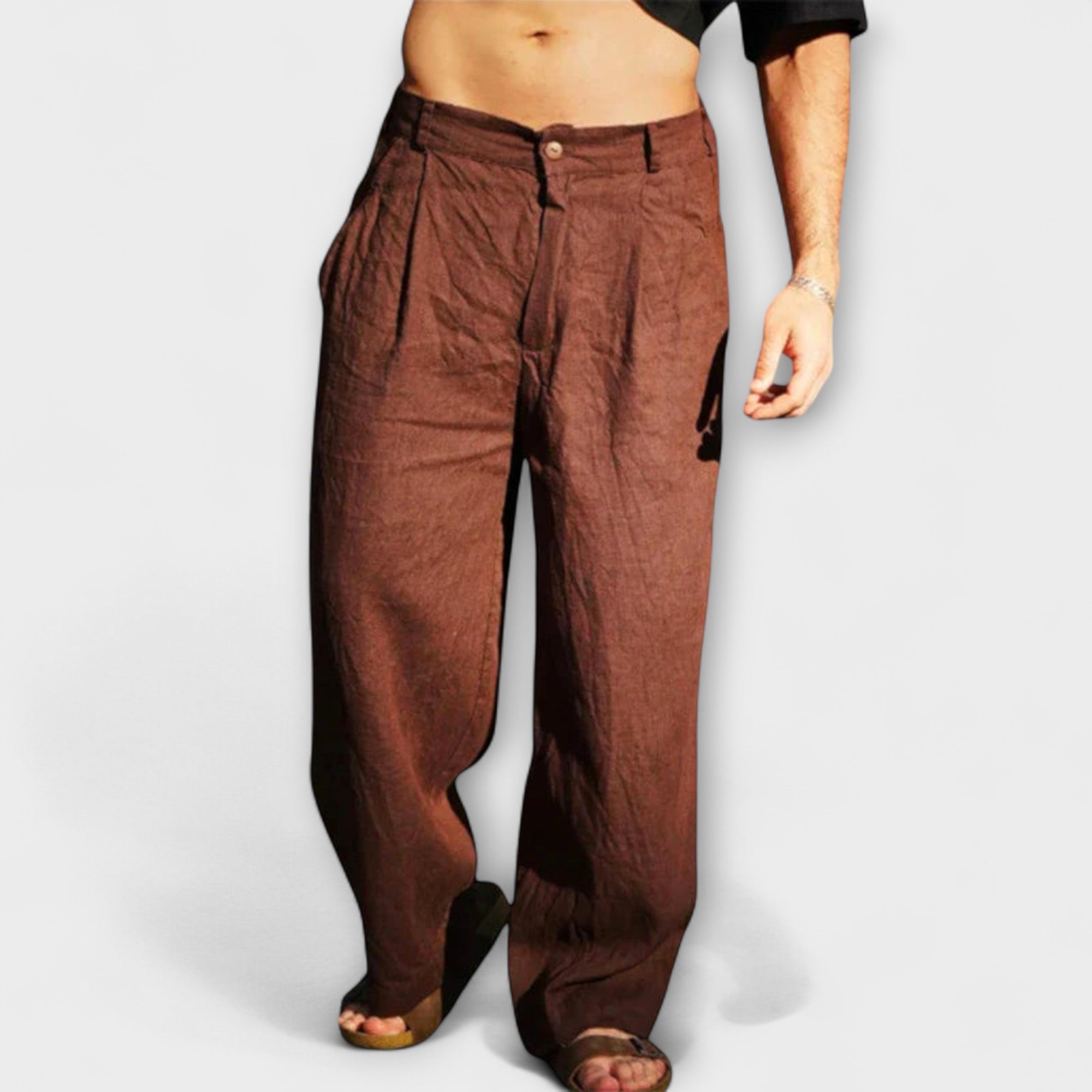 Velmorin™ | Linen Wide Leg Trousers