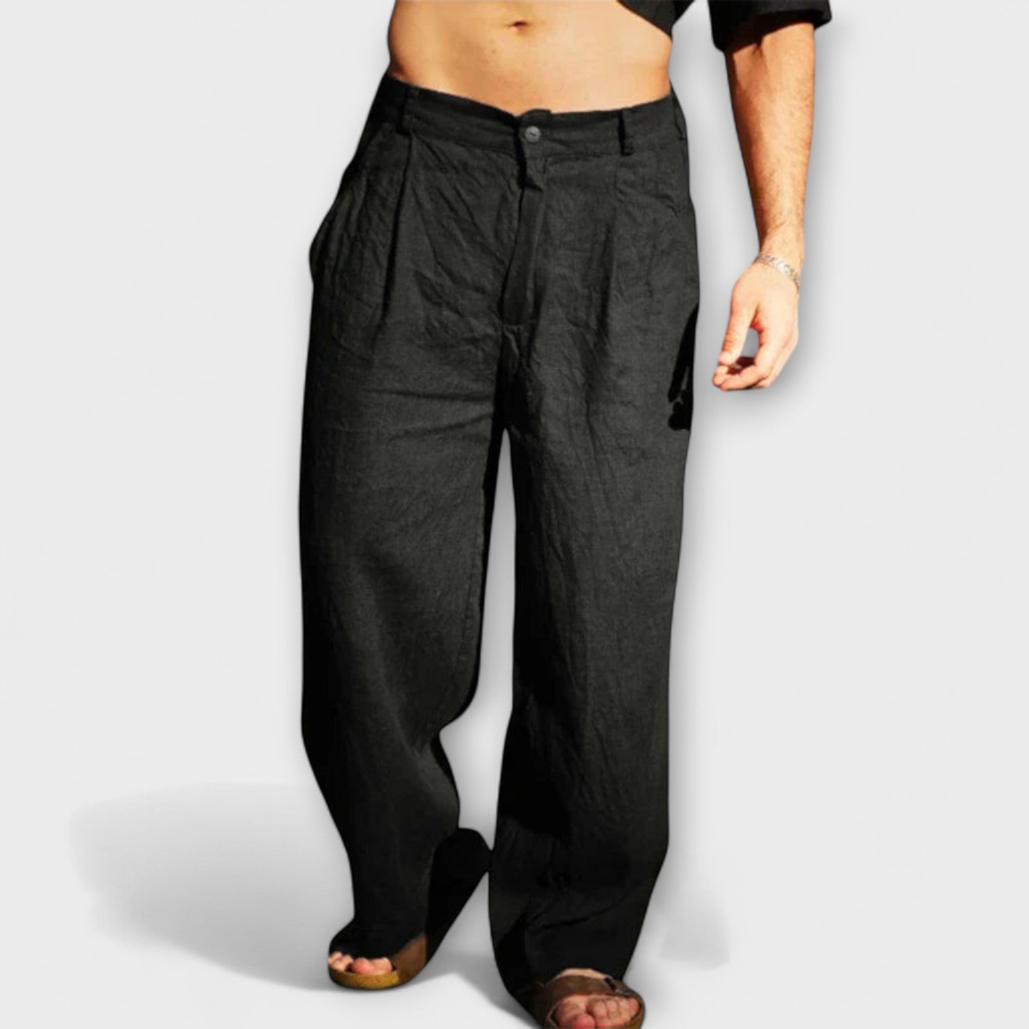 Velmorin™ | Linen Wide Leg Trousers