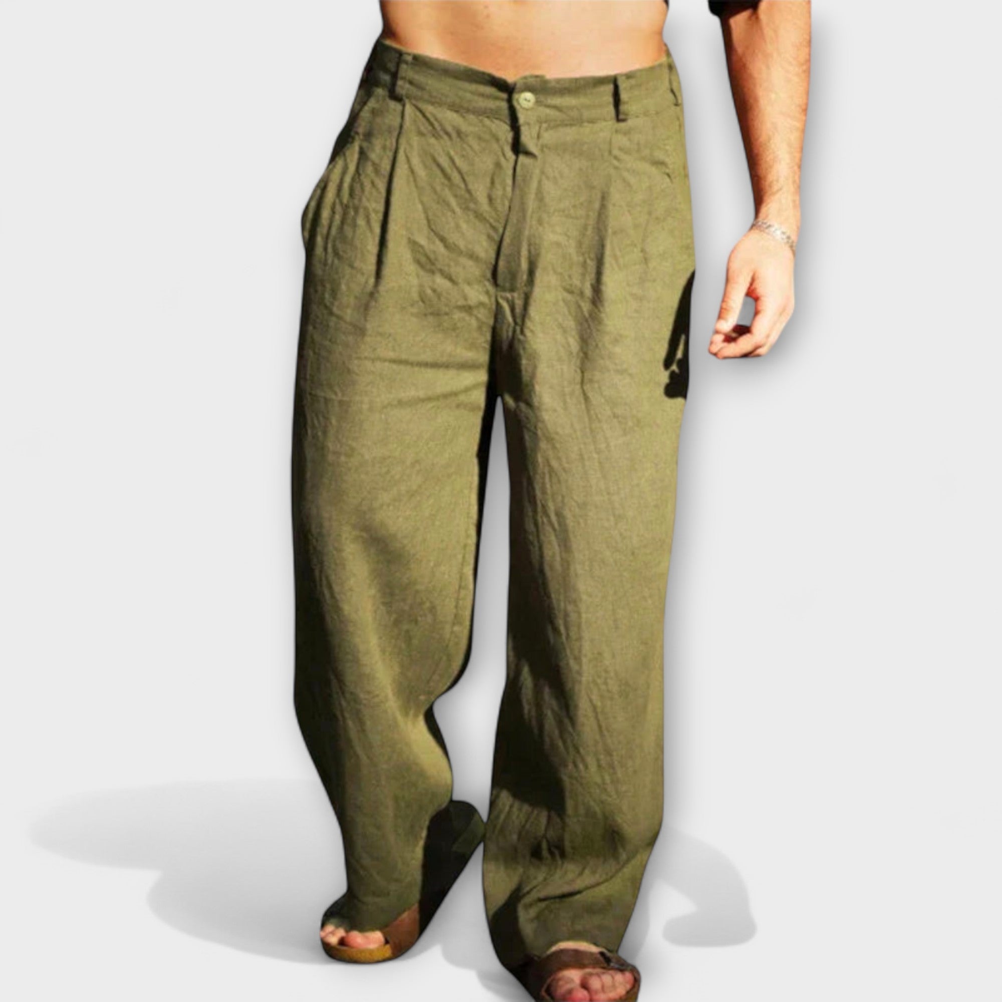 Velmorin™ | Linen Wide Leg Trousers