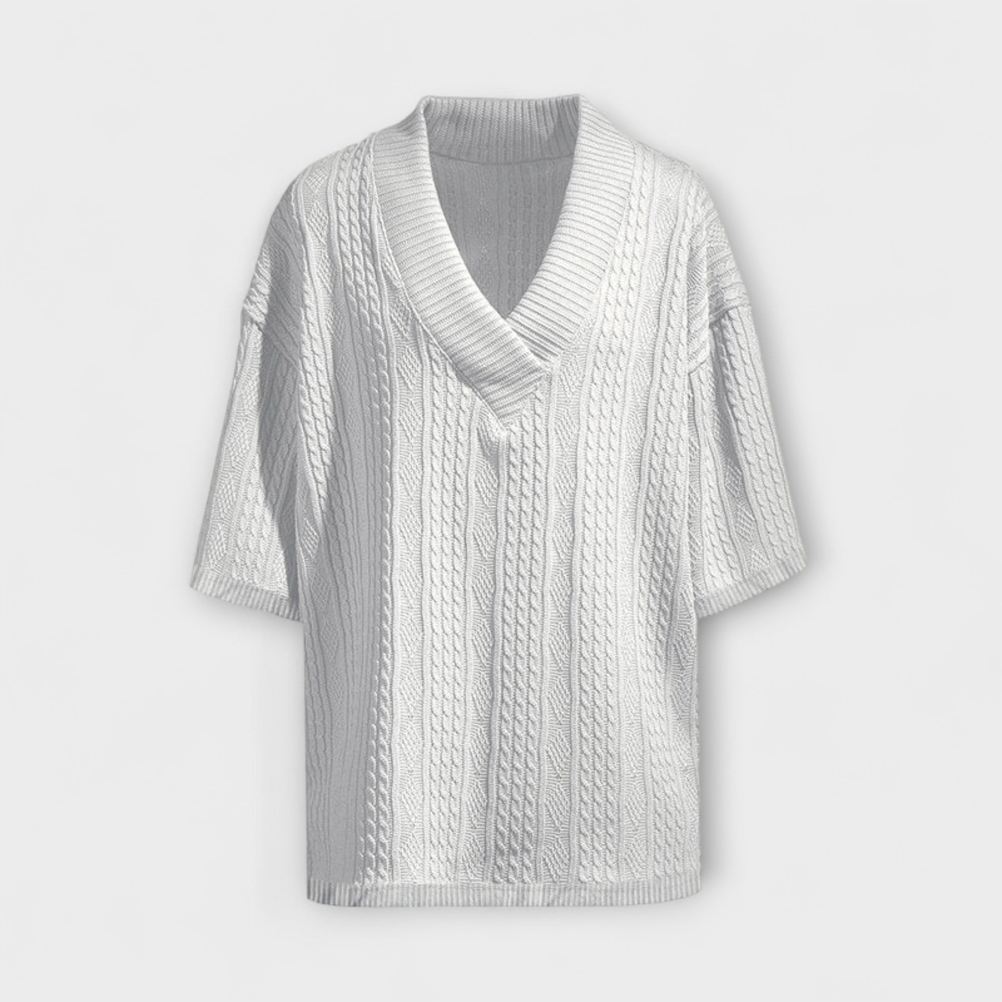 Velmorin™ | Cable Knit Casual T-Shirt