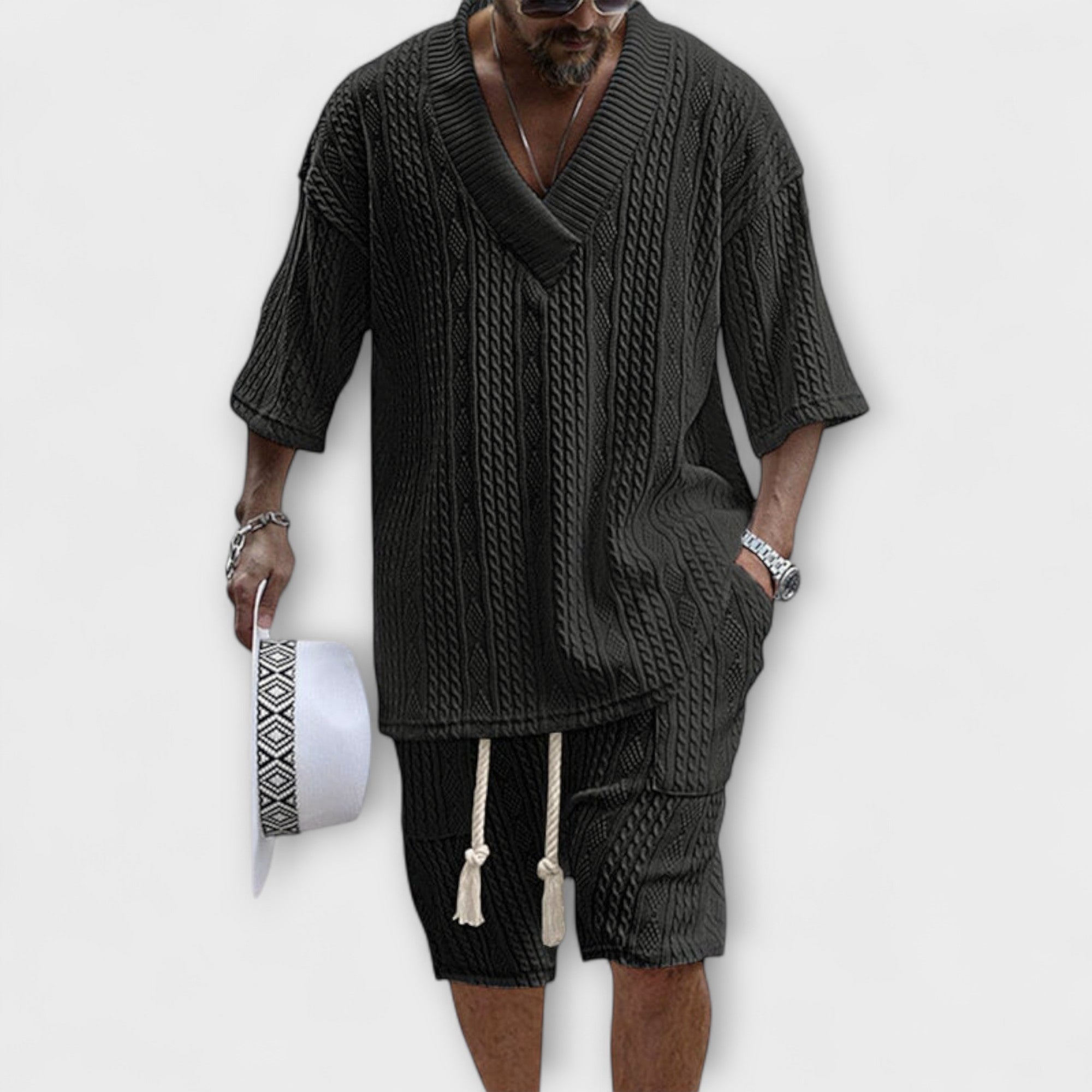 Velmorin™ | Cable Knit Casual T-Shirt