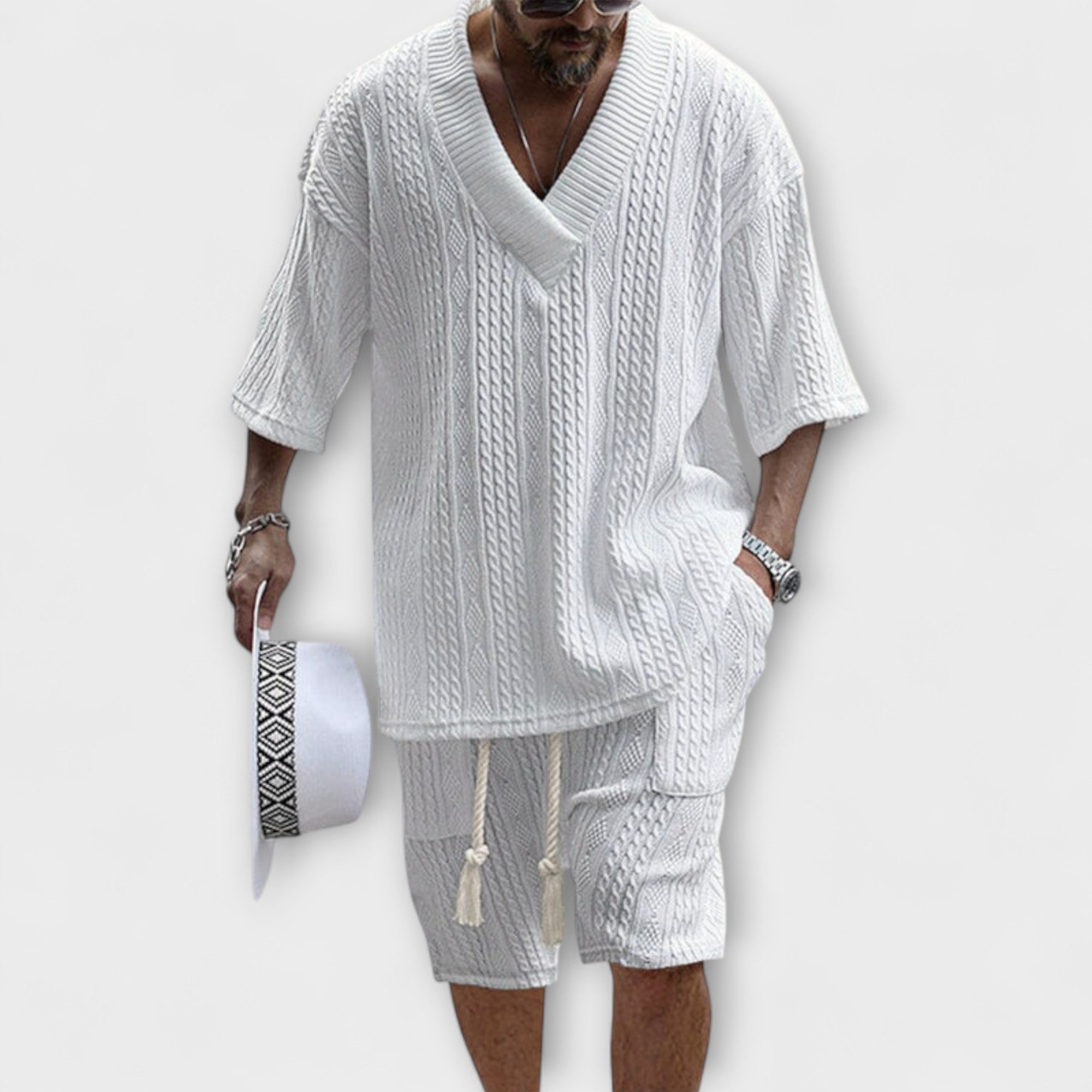 Velmorin™ | Cable Knit Casual T-Shirt