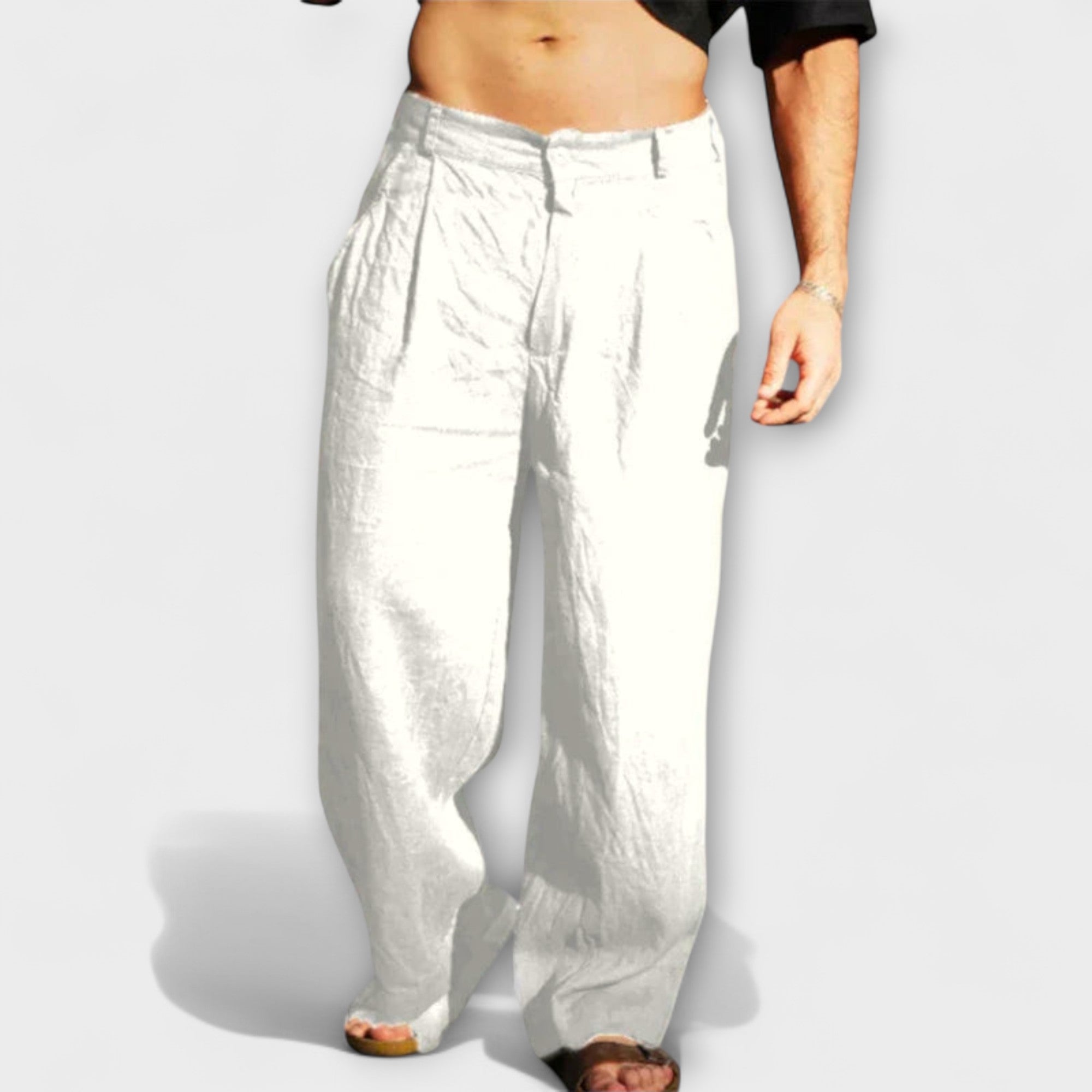 Velmorin™ | Linen Wide Leg Trousers