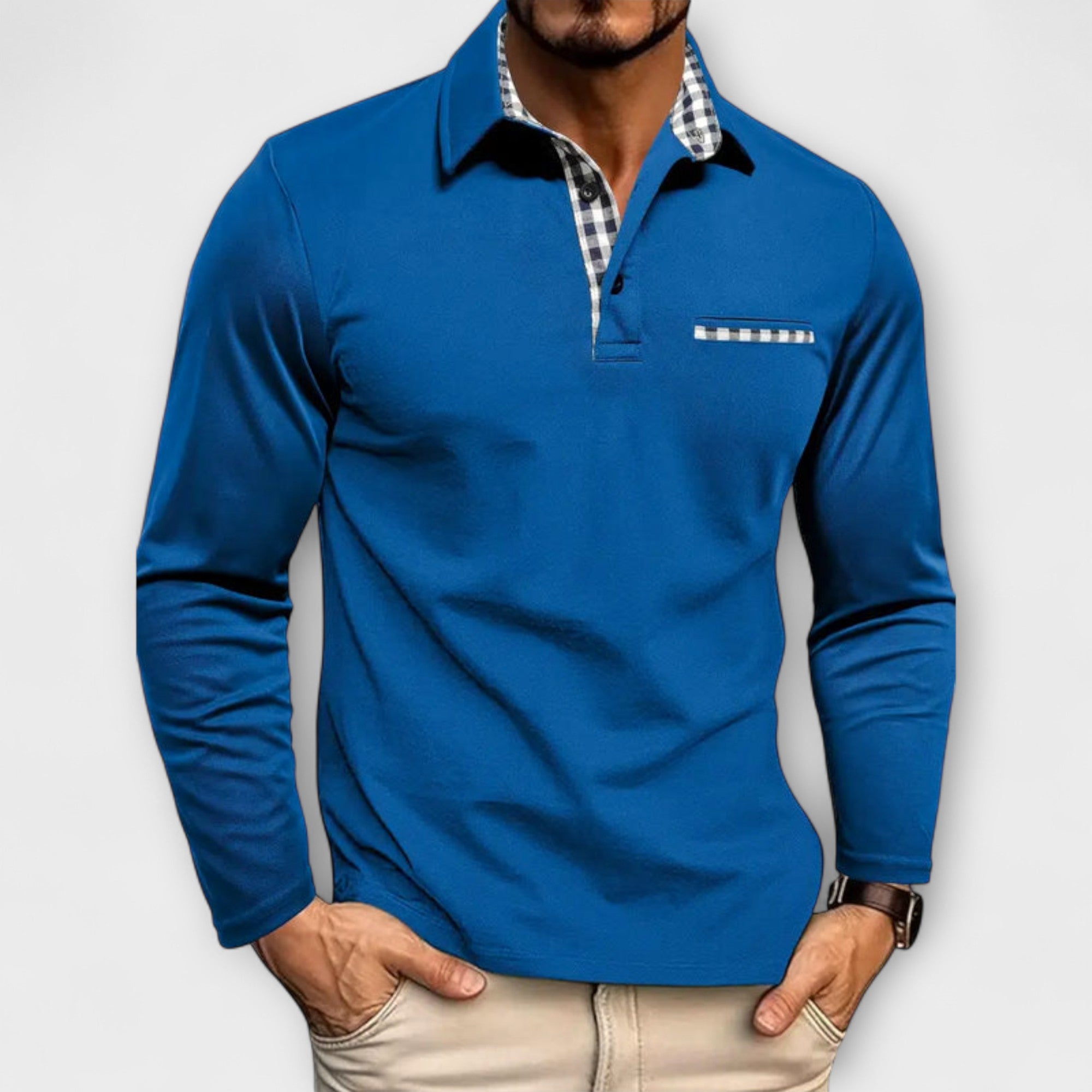 Velmorin™ | Tailored Long Sleeve Polo