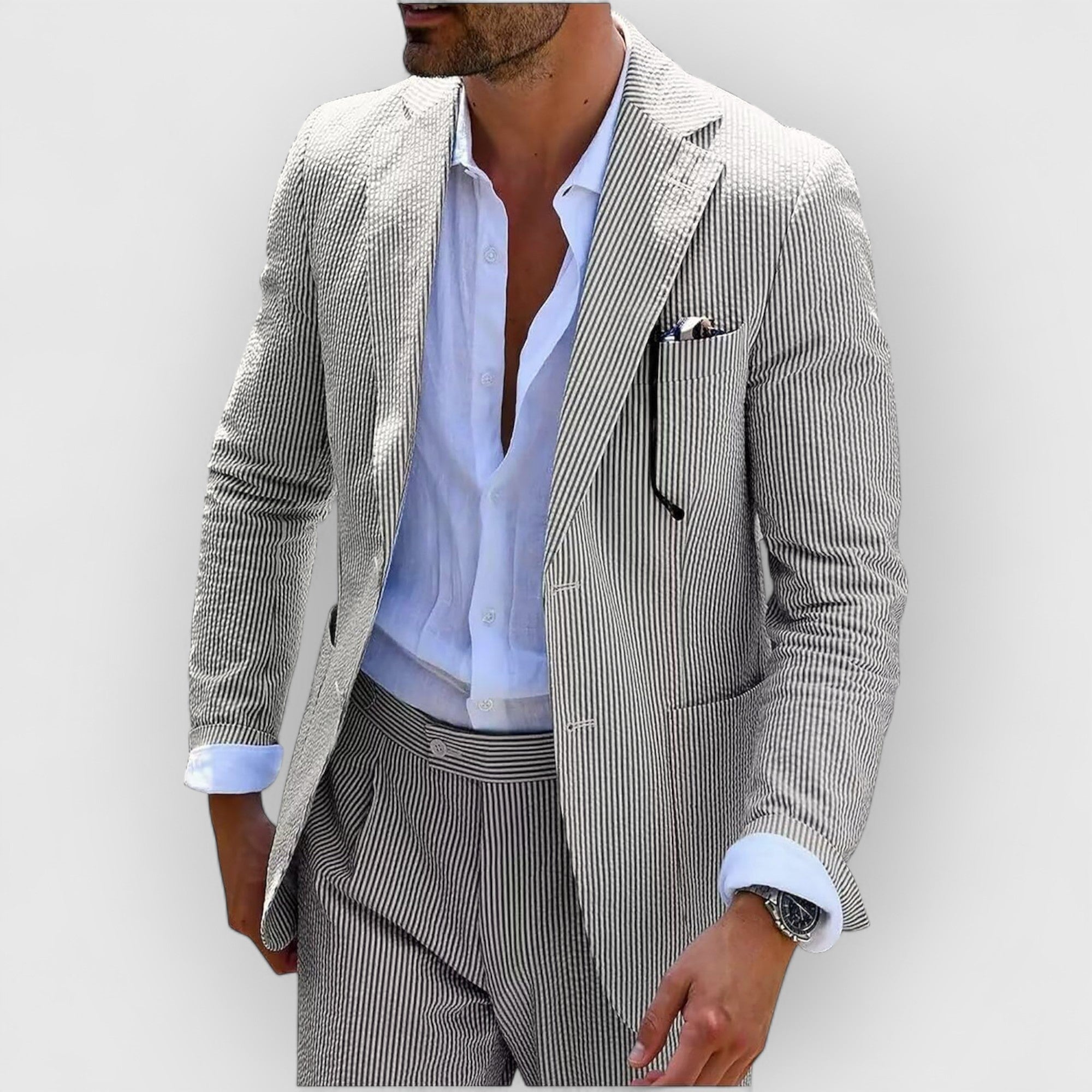 Velmorin™ | Striped Seersucker Suit